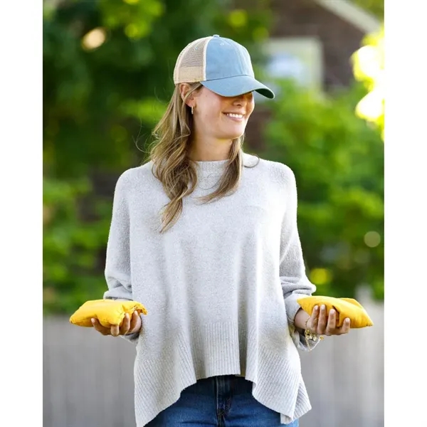 6 panel, vintage-wash trucker cap with soft mesh back panels and... from ASI 56070 Gemline / Gemline®