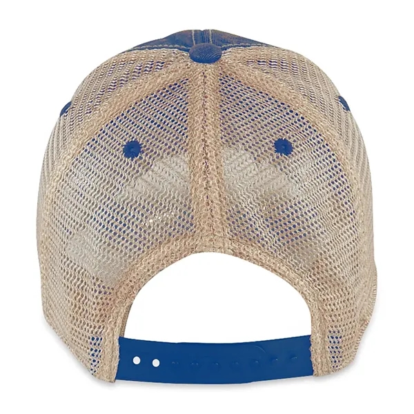 6 panel, vintage-wash trucker cap with soft mesh back panels and... from ASI 56070 Gemline / Gemline®