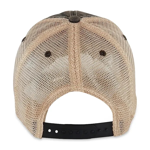 6 panel, vintage-wash trucker cap with soft mesh back panels and... from ASI 56070 Gemline / Gemline®
