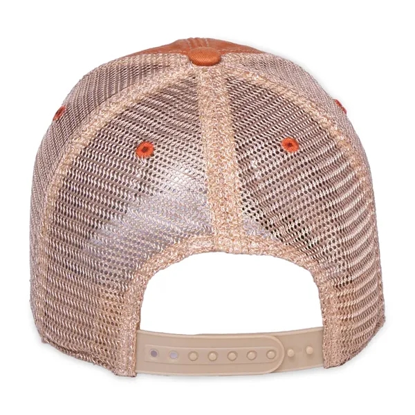 6 panel, vintage-wash trucker cap with soft mesh back panels and... from ASI 56070 Gemline / Gemline®