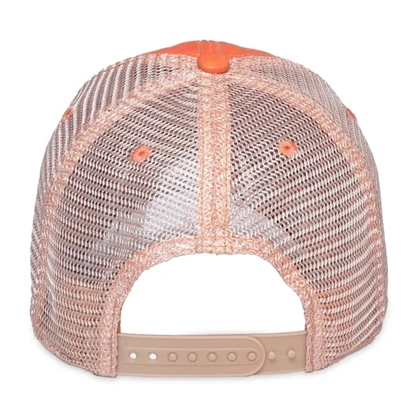 6 panel, vintage-wash trucker cap with soft mesh back panels and... from ASI 56070 Gemline / Gemline®