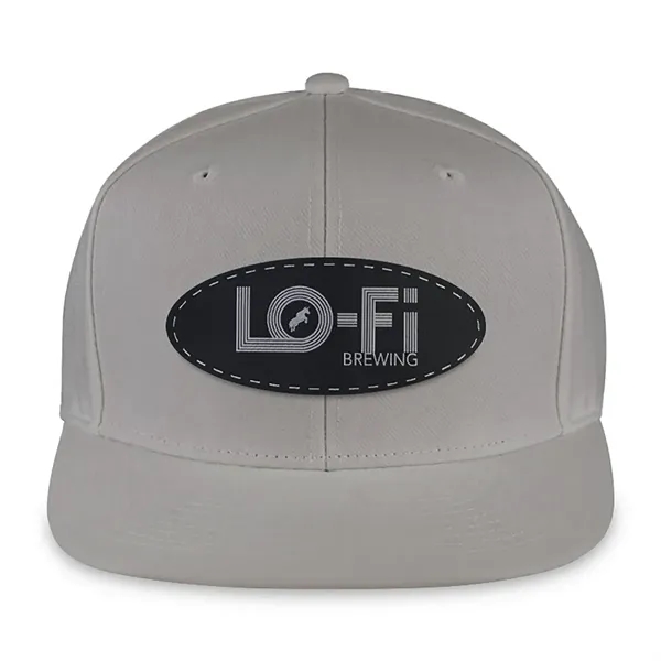 6 panel wool-woven polyester hat with flat brim, high-profile crown and... from ASI 56070 Gemline / Gemline®