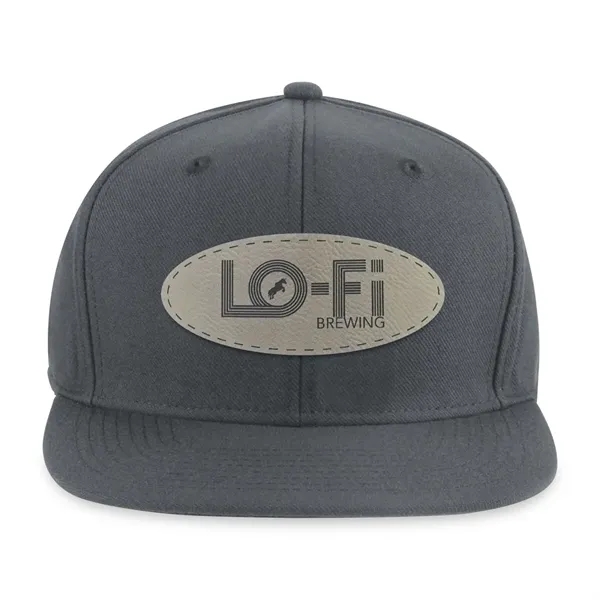 6 panel wool-woven polyester hat with flat brim, high-profile crown and... from ASI 56070 Gemline / Gemline®