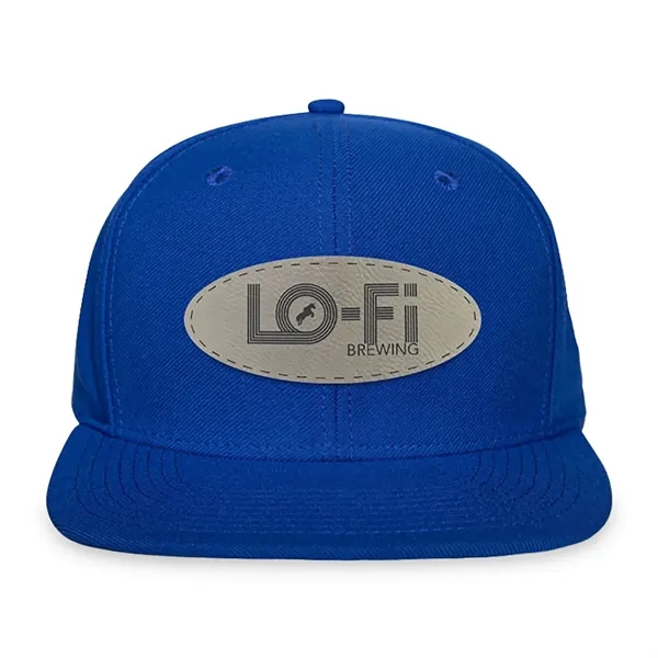 6 panel wool-woven polyester hat with flat brim, high-profile crown and... from ASI 56070 Gemline / Gemline®