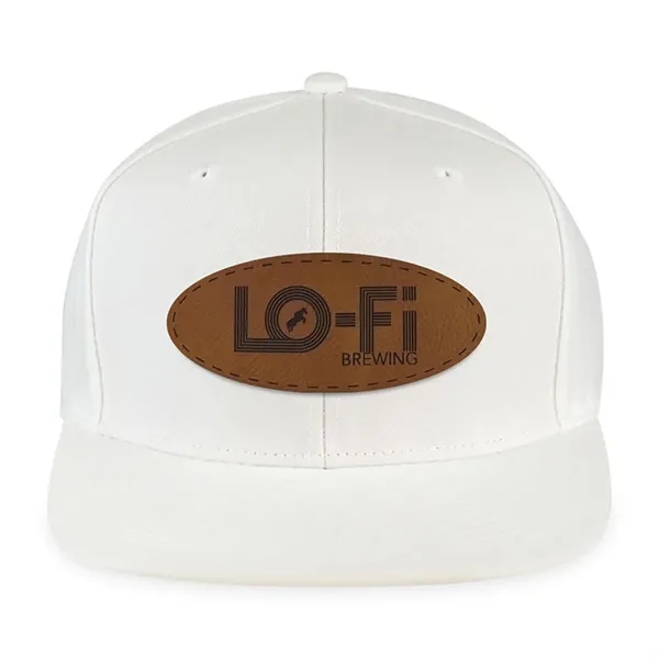 6 panel wool-woven polyester hat with flat brim, high-profile crown and... from ASI 56070 Gemline / Gemline®