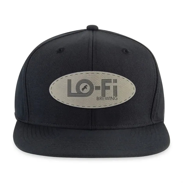 6 panel wool-woven polyester hat with flat brim, high-profile crown and... from ASI 56070 Gemline / Gemline®