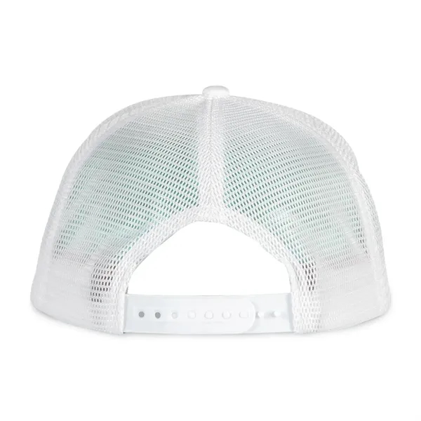 Five panel trucker cap with flex mesh back and plastic snapback... from ASI 56070 Gemline / Gemline®