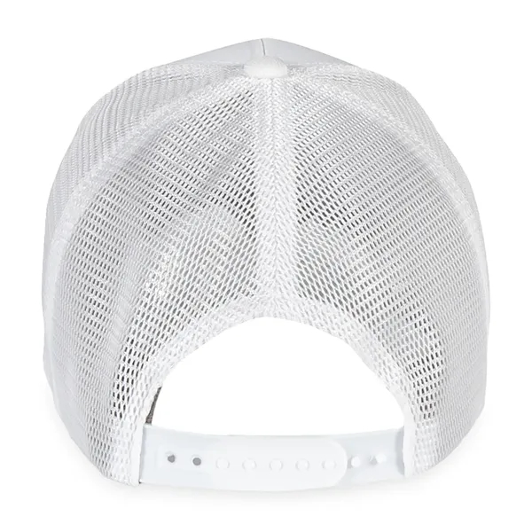 6 panel hat with mesh back, curved brim and plastic snapback... from ASI 56070 Gemline / Gemline®