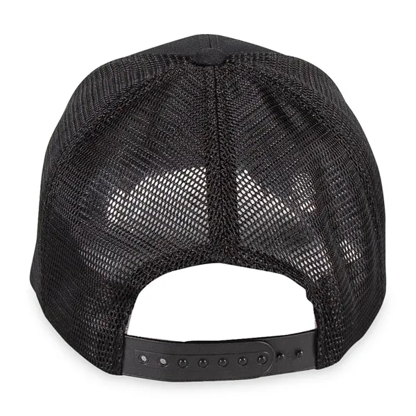 6 panel hat with mesh back, curved brim and plastic snapback... from ASI 56070 Gemline / Gemline®
