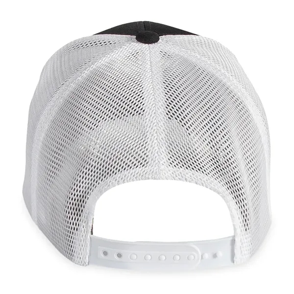 6 panel hat with mesh back, curved brim and plastic snapback... from ASI 56070 Gemline / Gemline®