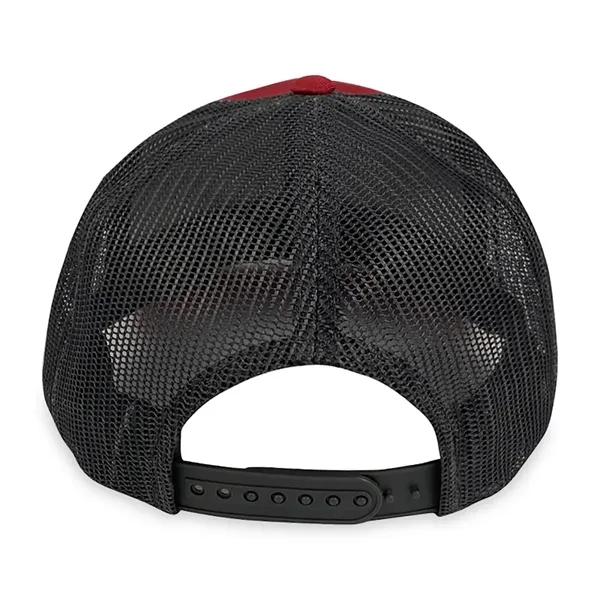 6 panel trucker hat with mesh back, slight curved brim and... from ASI 56070 Gemline / Gemline®