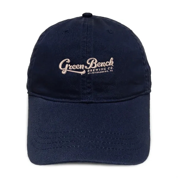 Six panel hat with low profile crown, curved brim, self-fabric strap... from ASI 56070 Gemline / Gemline®