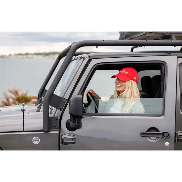 Six panel hat with low profile crown, curved brim, self-fabric strap... from ASI 56070 Gemline / Gemline®