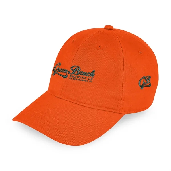 Six panel hat with low profile crown, curved brim, self-fabric strap... from ASI 56070 Gemline / Gemline®