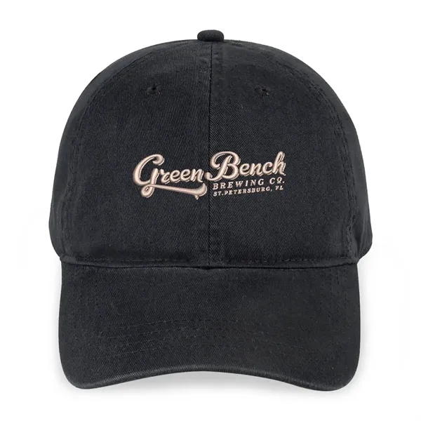 Six panel hat with low profile crown, curved brim, self-fabric strap... from ASI 56070 Gemline / Gemline®