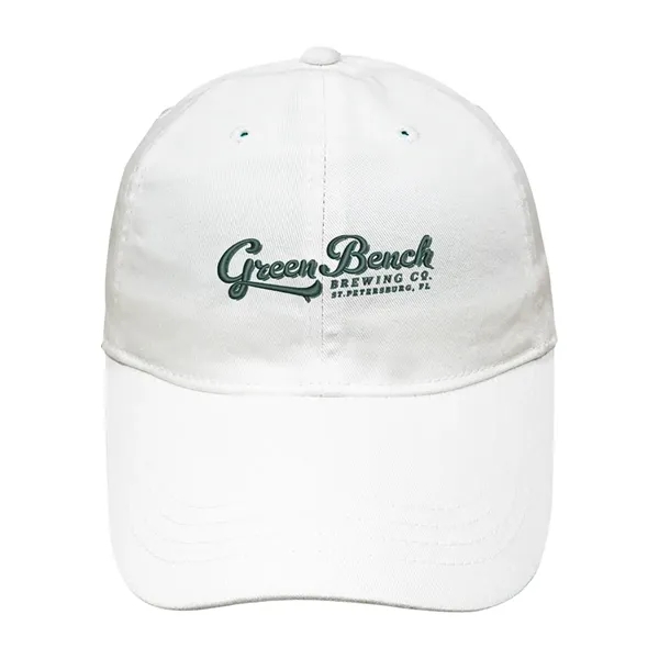 Six panel hat with low profile crown, curved brim, self-fabric strap... from ASI 56070 Gemline / Gemline®
