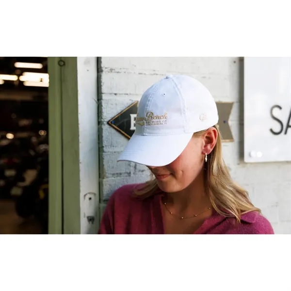 Six panel hat with low profile crown, curved brim, self-fabric strap... from ASI 56070 Gemline / Gemline®