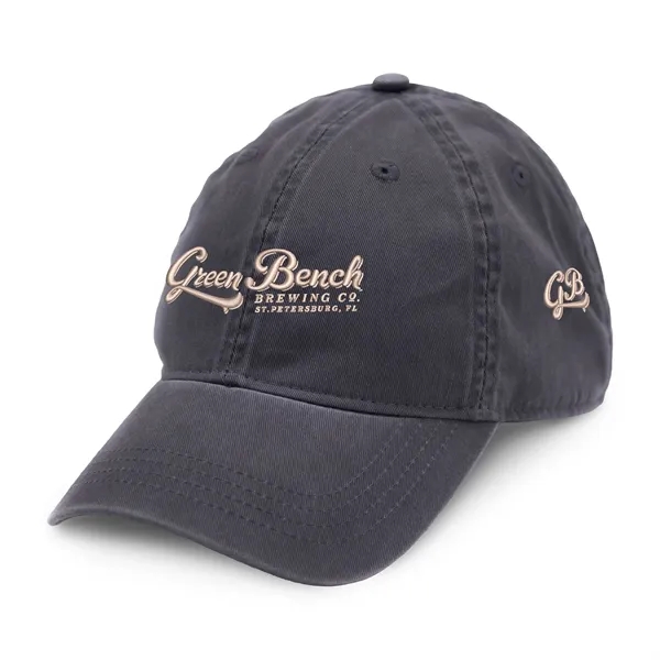 Six panel hat with low profile crown, curved brim, self-fabric strap... from ASI 56070 Gemline / Gemline®