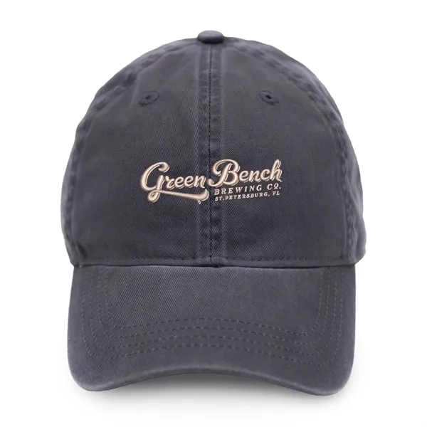 Six panel hat with low profile crown, curved brim, self-fabric strap... from ASI 56070 Gemline / Gemline®
