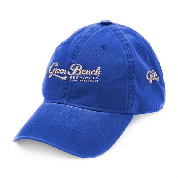 Six panel hat with low profile crown, curved brim, self-fabric strap... from ASI 56070 Gemline / Gemline®