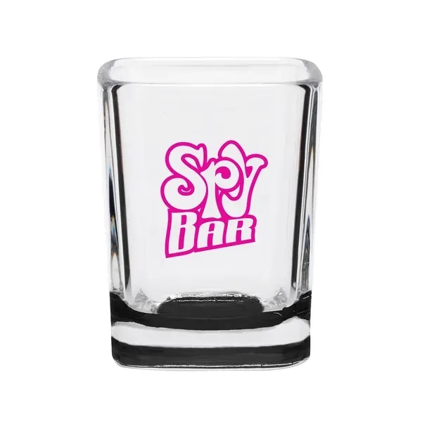 2 oz. square shaped clear shot glass.... from ASI 88060 Snugz/USA Inc / SnugZ USA®