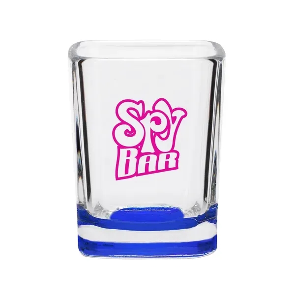 2 oz. square shaped clear shot glass.... from ASI 88060 Snugz/USA Inc / SnugZ USA®
