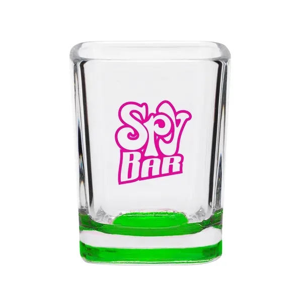 2 oz. square shaped clear shot glass.... from ASI 88060 Snugz/USA Inc / SnugZ USA®