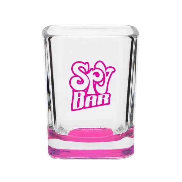 2 oz. square shaped clear shot glass.... from ASI 88060 Snugz/USA Inc / SnugZ USA®