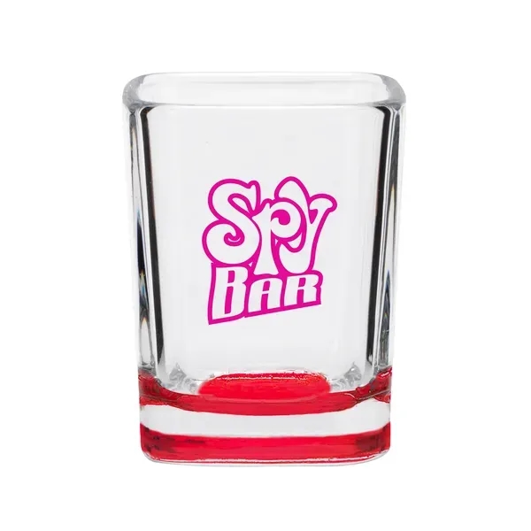 2 oz. square shaped clear shot glass.... from ASI 88060 Snugz/USA Inc / SnugZ USA®