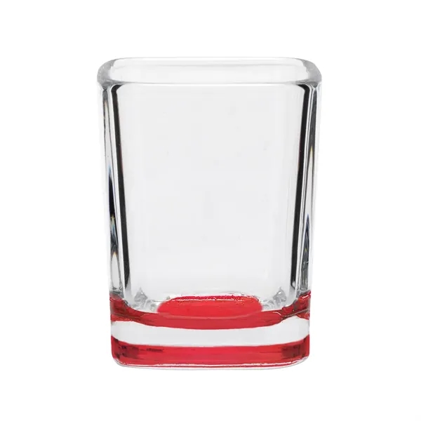 2 oz. square shaped clear shot glass.... from ASI 88060 Snugz/USA Inc / SnugZ USA®