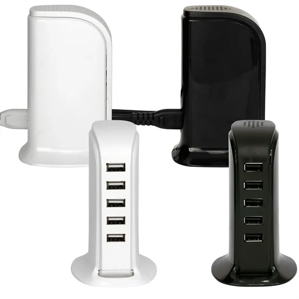 UL 5 Port USB Charging Tower... from ASI 30208 A P Specialties / AP Specialties
