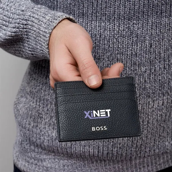 The Hugo Boss® Classic Grained Card Holder is characterized by carefully... from ASI 84592 St Regis Group