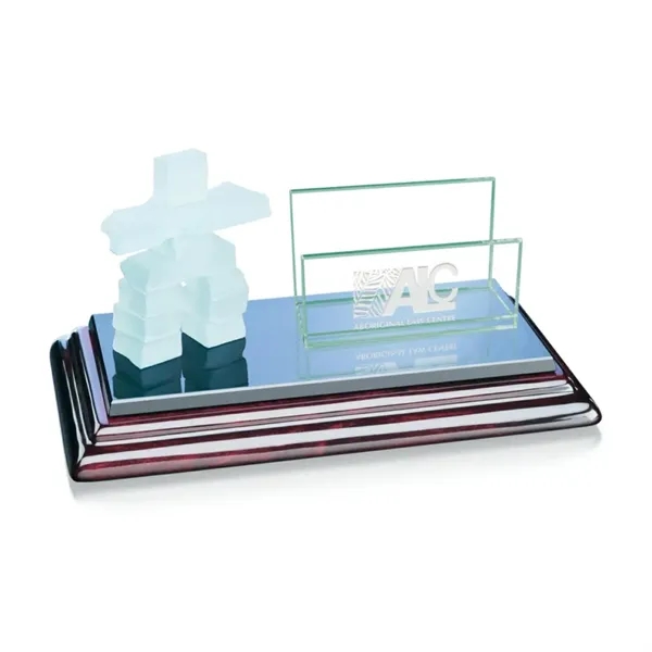 Inukshuk card holder with Sommerville base.... from ASI 84592 St Regis Group / St Regis