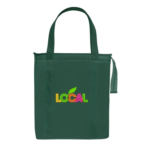 Non-woven reusable insulated tote bag made of 80 GSM with full... from ASI 63549 Jornik Manufacturing Corp
