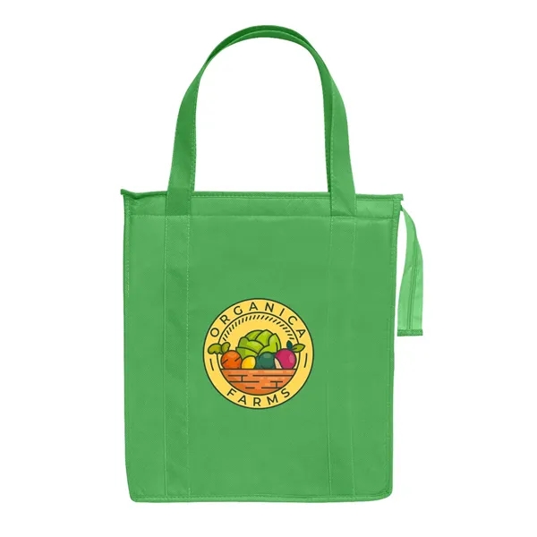 Non-woven reusable insulated tote bag made of 80 GSM with full... from ASI 63549 Jornik Manufacturing Corp