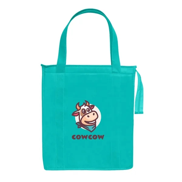 Non-woven reusable insulated tote bag made of 80 GSM with full... from ASI 63549 Jornik Manufacturing Corp