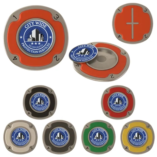 Ball marker with an assortment of colors.... from ASI 57653 Gold Bond