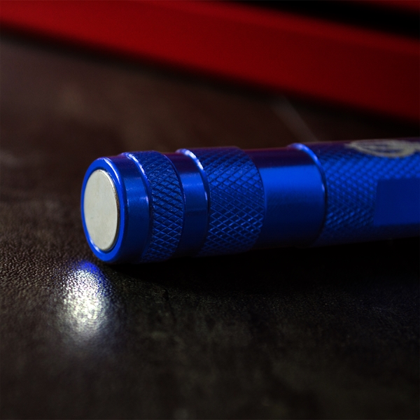 Metal body flashlight with magnetic base.... from ASI 34040 Alexander Mfg Co