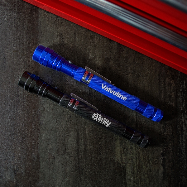 Metal body flashlight with magnetic base.... from ASI 34040 Alexander Mfg Co