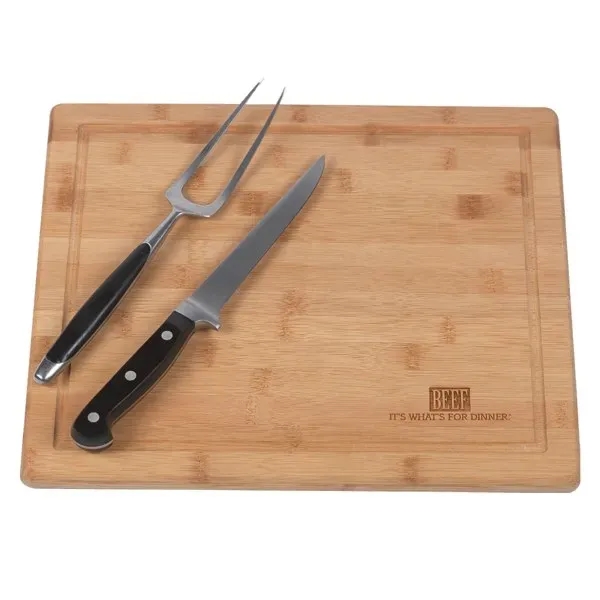 Large Bamboo Cutting Board with a groove around the edge for... from ASI 46170 Compass Industries Inc