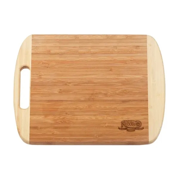 Large Bamboo Cutting Board with a handle for easy transport and... from ASI 46170 Compass Industries Inc