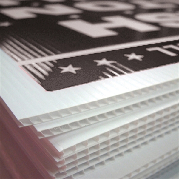 5" x 4" Corrugated posting sign with printing on one side... from ASI 80228 Quinn