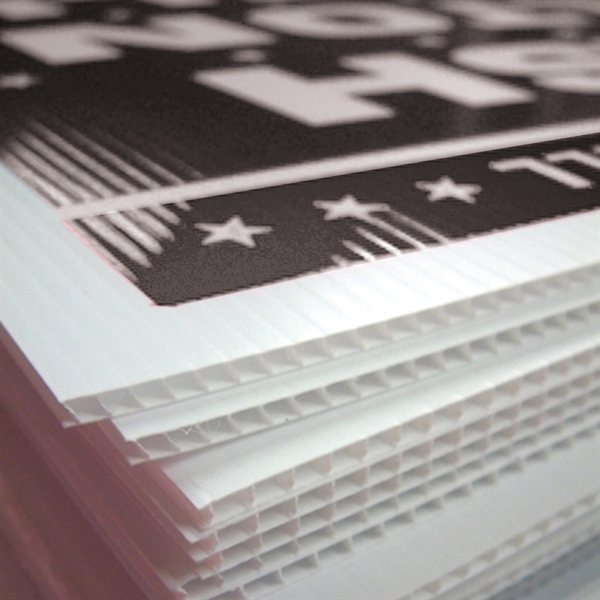 5" x 4" Corrugated Posting Sign with printing on front and... from ASI 80228 Quinn