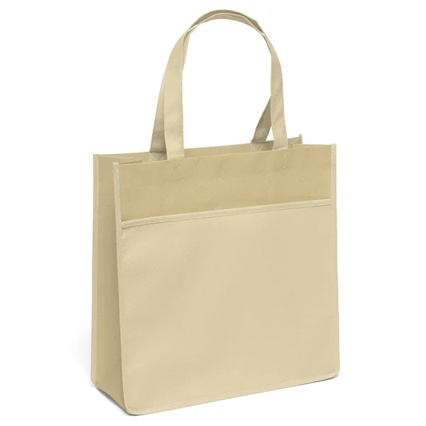 Matte Laminated Non-Woven Polypropylene Tote with a subtle canvas look.... from ASI 37940 Bag Makers Inc