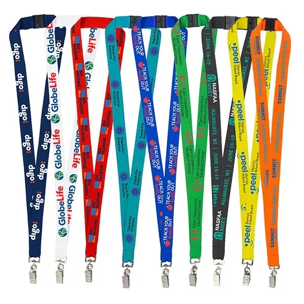 18" x 3/4" rPET polyester lanyard with silkscreen imprint.... from ASI 62660 Innovation Line