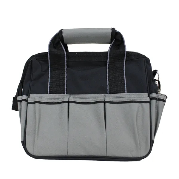 Deluxe 2-tone tool tote bag with multiple compartments and made with... from ASI 37980 Bagworld
