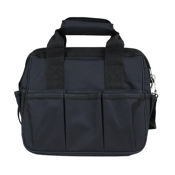 Deluxe 2-tone tool tote bag with multiple compartments and made with... from ASI 37980 Bagworld