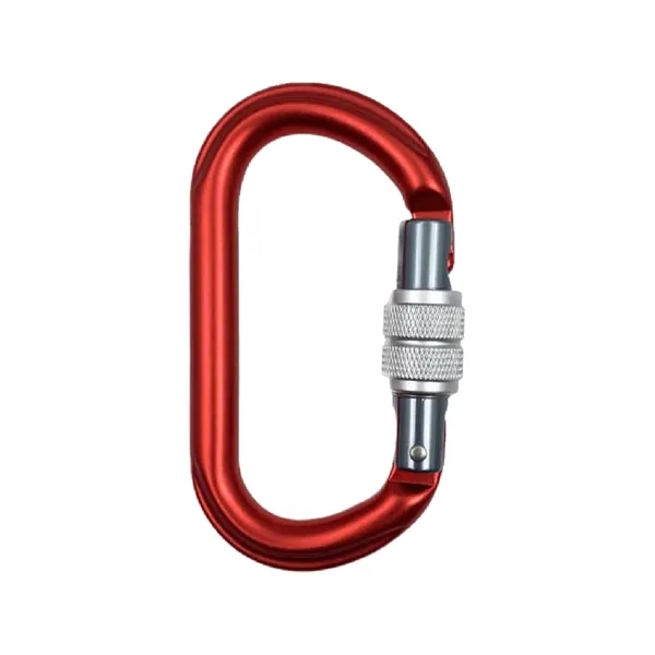 D Ring screw gate aluminum carabiner plus laser engraving on 1... from ASI 37218 Athena Promo (tm)