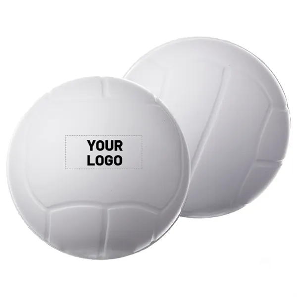 Volleyball shaped stress relief ball plus 1 color silkscreen imprint on... from ASI 37218 Athena Promo (tm)