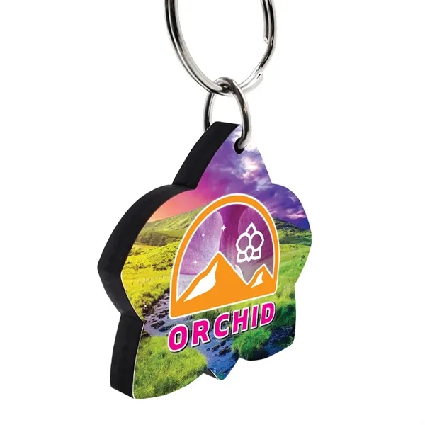 Wood key tag on 1/4" thick wood material.... from ASI 72521 Morris Magnets / Laser Cuts